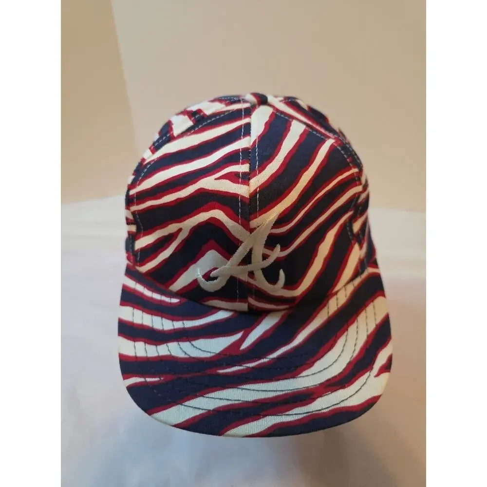 Vintage Twins Enterprise Atlanta Braves Hat Snapback Cap MLB 90s Navy A Logo USA - Picture 2 of 14